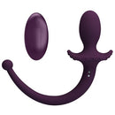 LIOEA PLUG ANAL VIBRATÓRIO COM RABO 12 FUNÇÕES ROXO COM CONTROLE REMOTO