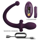 LIOEA PLUG ANAL VIBRATÓRIO COM RABO 12 FUNÇÕES ROXO COM CONTROLE REMOTO