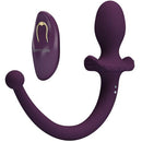 LIOEA PLUG ANAL VIBRATÓRIO COM RABO 12 FUNÇÕES ROXO COM CONTROLE REMOTO