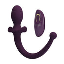 LIOEA PLUG ANAL VIBRATÓRIO COM RABO 12 FUNÇÕES ROXO COM CONTROLE REMOTO