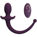 LIOEA PLUG ANAL VIBRATÓRIO COM RABO 12 FUNÇÕES ROXO COM CONTROLE REMOTO