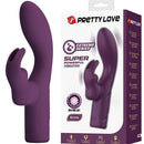 VIBRADOR COELHO RECARREGÁVEL OLIVIA COM 10 FUNÇÕES