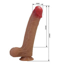 ORSEN DILDO DE SILICONE REALISTA COM VENTOSA 27,7 CM