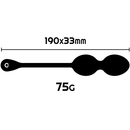 BOLAS DE KEGEL VIBRATÓRIAS RECARREGÁVEIS NISHA PRETAS