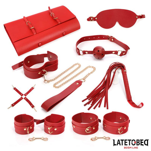 KIT BONDAGE DE 7 PEÇAS COM BOLSA DE ARRUMAÇÃO