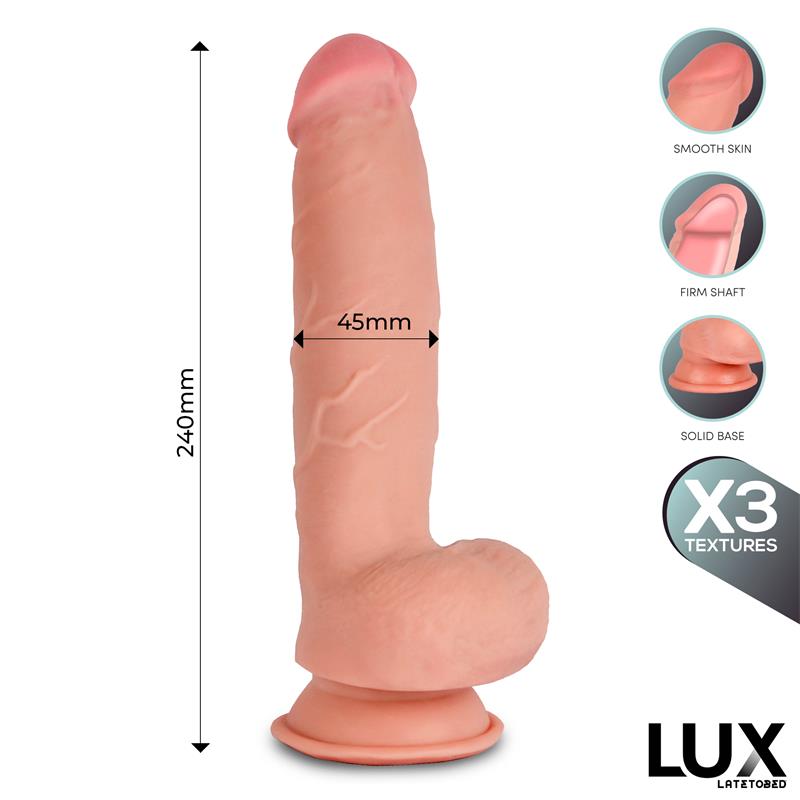 DILDO KLAUS TRIPLA DENSIDADE COM TESTÍCULOS 9.4"