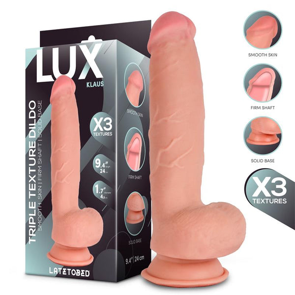 DILDO KLAUS TRIPLA DENSIDADE COM TESTÍCULOS 9.4"