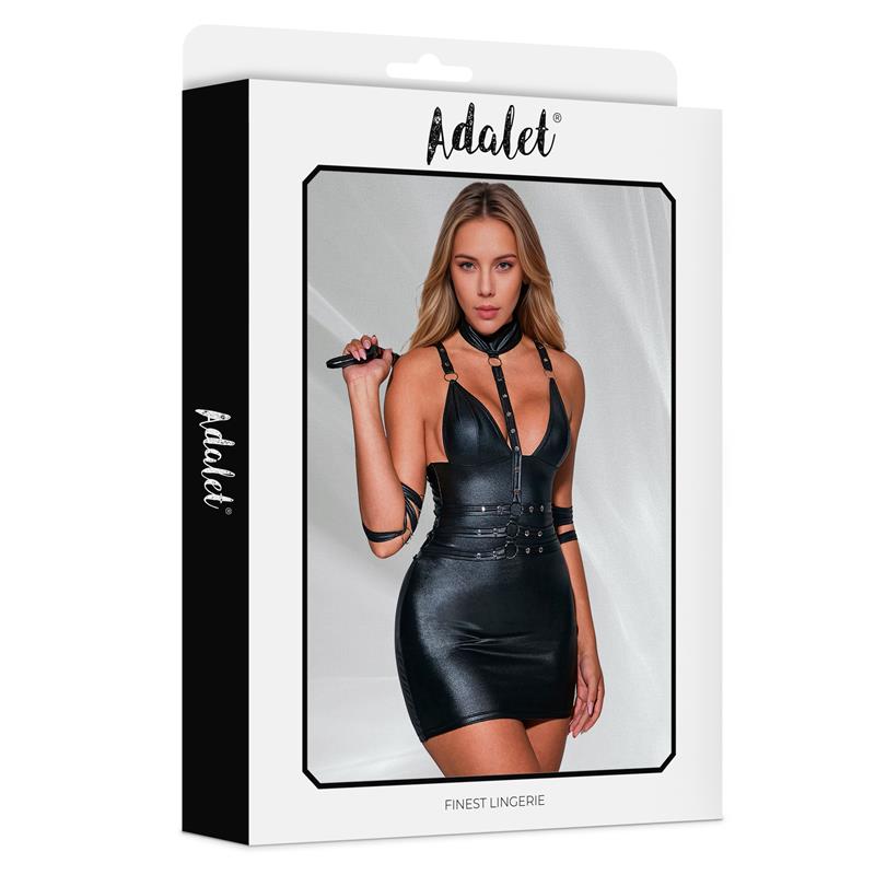 VESTIDO LARA EM COURO VEGAN