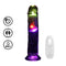 VIBRADOR TRANSPARENTE COM LED 8" / 20 CM