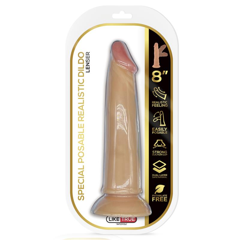 DILDO REALISTA LENSER ARTICULÁVEL 8"