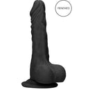 DILDO REALISTICO COM TESTÍCULOS PRETO 9 - 23,7CM