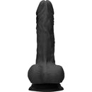 DILDO REALISTICO COM TESTÍCULOS PRETO 9 - 23,7CM