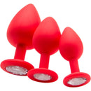 PLUG ANAL DIAMOND BUTT PLUG VERMELHO