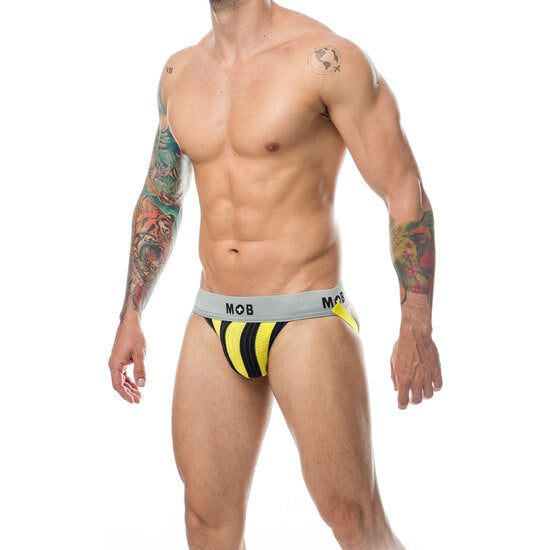 JOCKSTRAP MOB STRIPE CLASSIC EM AMARELO