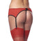 CINTO DE LIGAS VERMELHO E PRETO