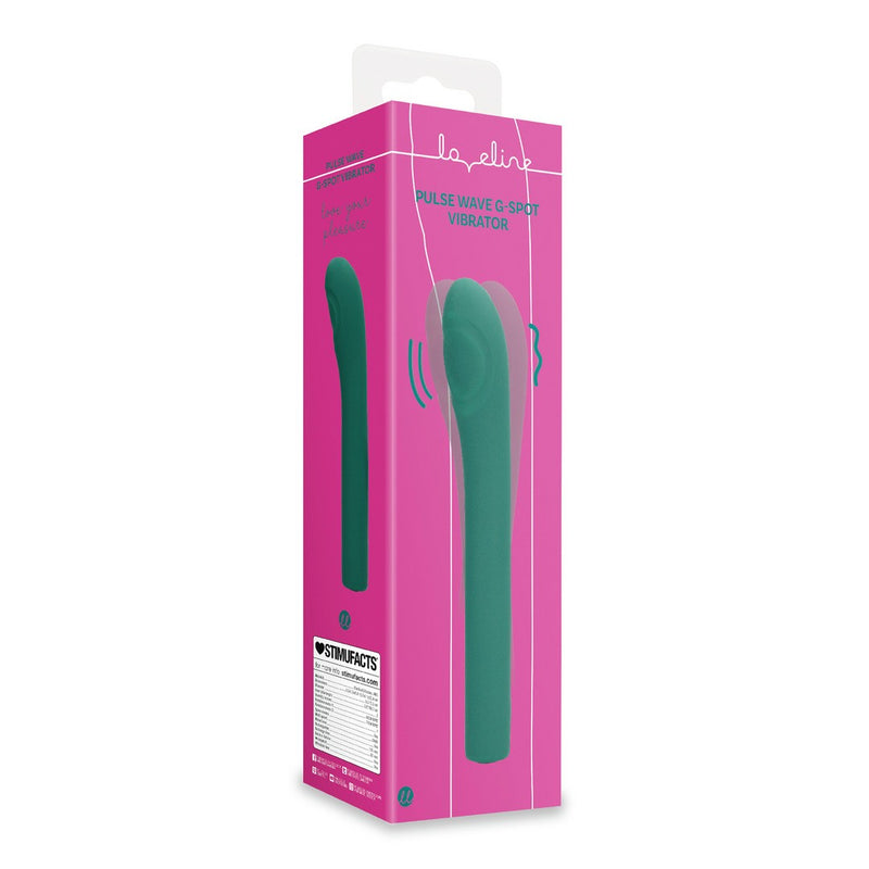 VIBRADOR PARA PONTO G PULSE WAVE GREEN CRYSTAL