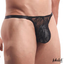 TANGA FIO DENTAL LUCA EM RENDA PRETA