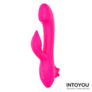 VIBRADOR MAGNOLIAPINK 3 EM 1 COM ESTIMULADOR DE CLITÓRIS E SUCÇÃO
