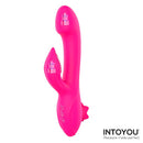 VIBRADOR MAGNOLIAPINK 3 EM 1 COM ESTIMULADOR DE CLITÓRIS E SUCÇÃO