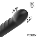 DILDO PARA DUPLA PENETRAÇÃO MAGNOR COM ESTIMULAÇÃO DE TESTÍCULOS