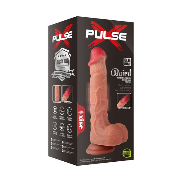DILDO MARSHALL COM IMPULSO E VIBRAÇÃO 8"