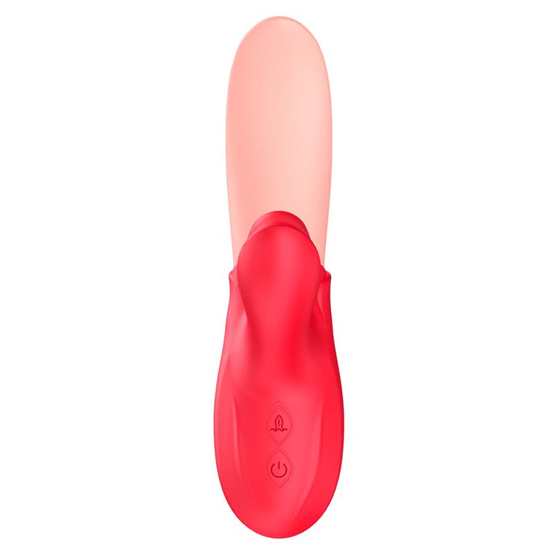 VIBRADOR COM ESTIMULAÇÃO DE LÍNGUA E PULSAÇÃO USB