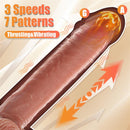 DILDO MARVIN COM IMPULSO E VIBRAÇÃO 8,07"