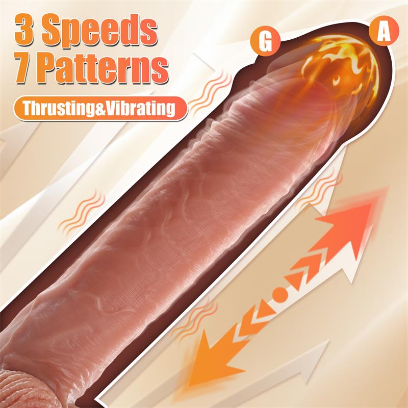 DILDO MARVIN COM IMPULSO E VIBRAÇÃO 8,07"