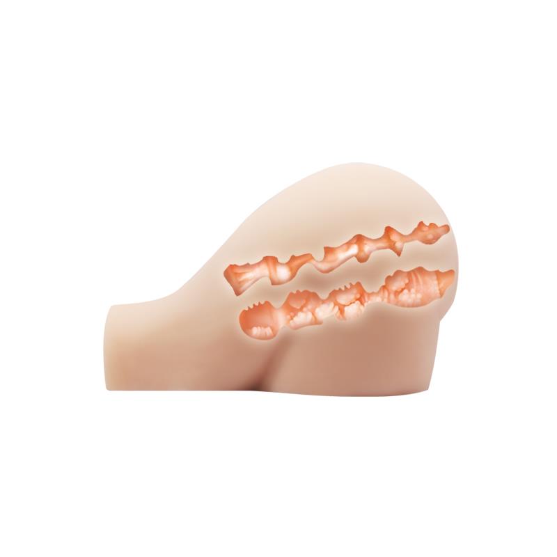 MASTURBADOR DOUBLE VAGINA E ÂNUS COM VIBRAÇÃO