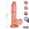 DILDO MAX TRIPLA DENSIDADE COM TESTÍCULOS 8.2"