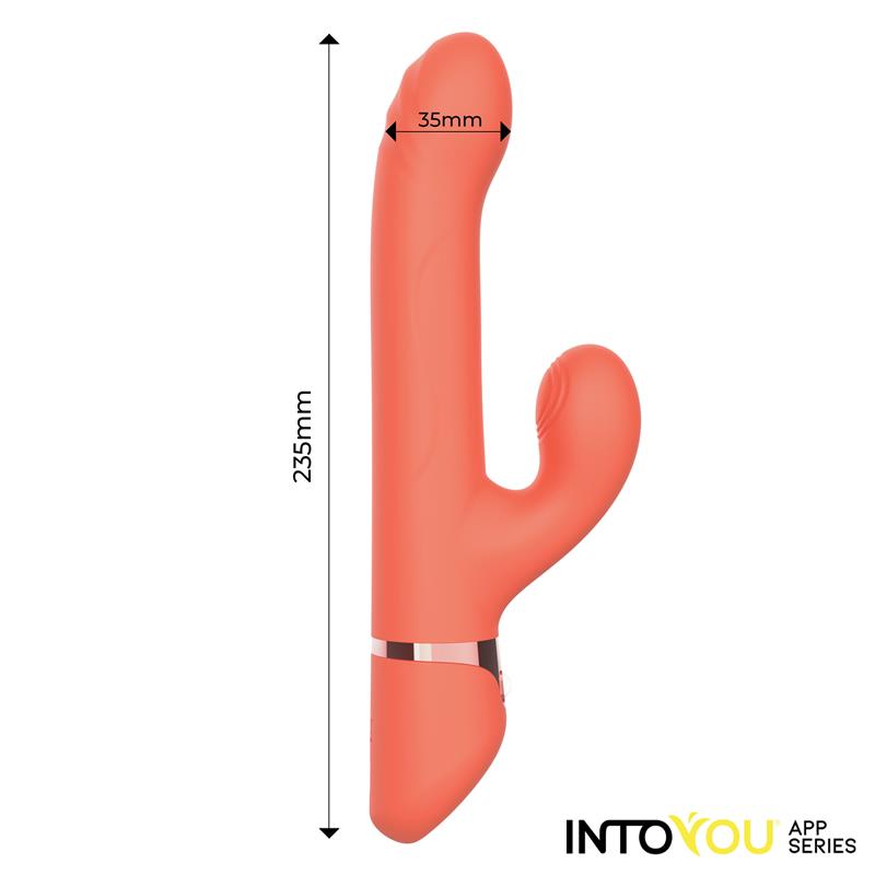 VIBRADOR MINDY COM APP INTOYOU COM ANEL DE BOLA PARA CIMA E PARA BAIXO E PULSAÇÃO