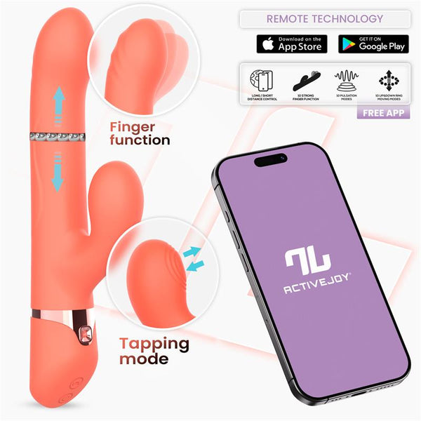 VIBRADOR MINDY COM APP INTOYOU COM ANEL DE BOLA PARA CIMA E PARA BAIXO E PULSAÇÃO