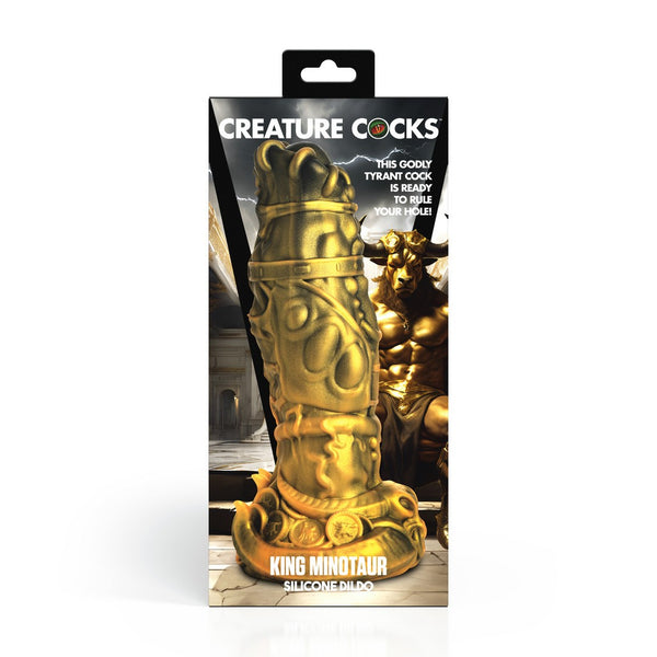 MINOTAURO REY - DILDO DE SILICONE- DOURADO
