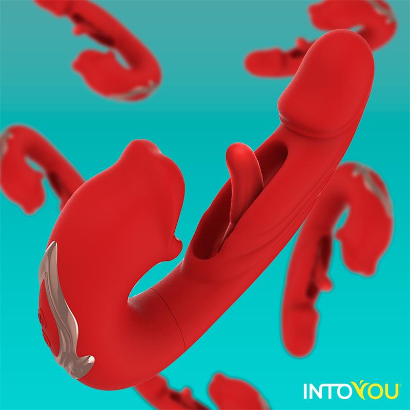 VIBRADOR MOUTY COM FUNÇÃO DE ESTIMULAÇÃO E MOVIMENTOS COM APP