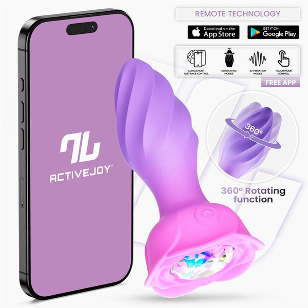 PLUG ANAL MOXY COM ROTAÇÃO 360.º E APP