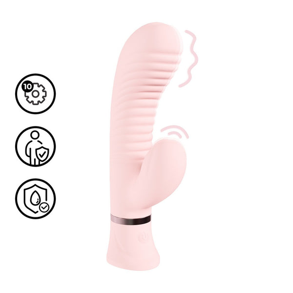 VIBRADOR COELHO ESTRIADO MYSTIQUE- ROSA
