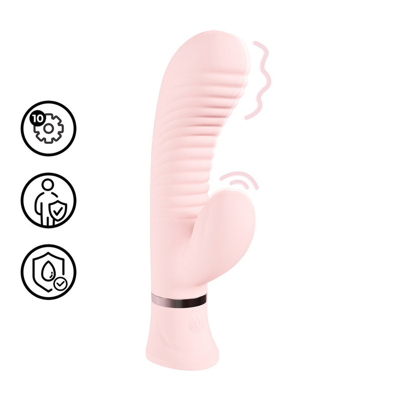 VIBRADOR COELHO ESTRIADO MYSTIQUE- ROSA