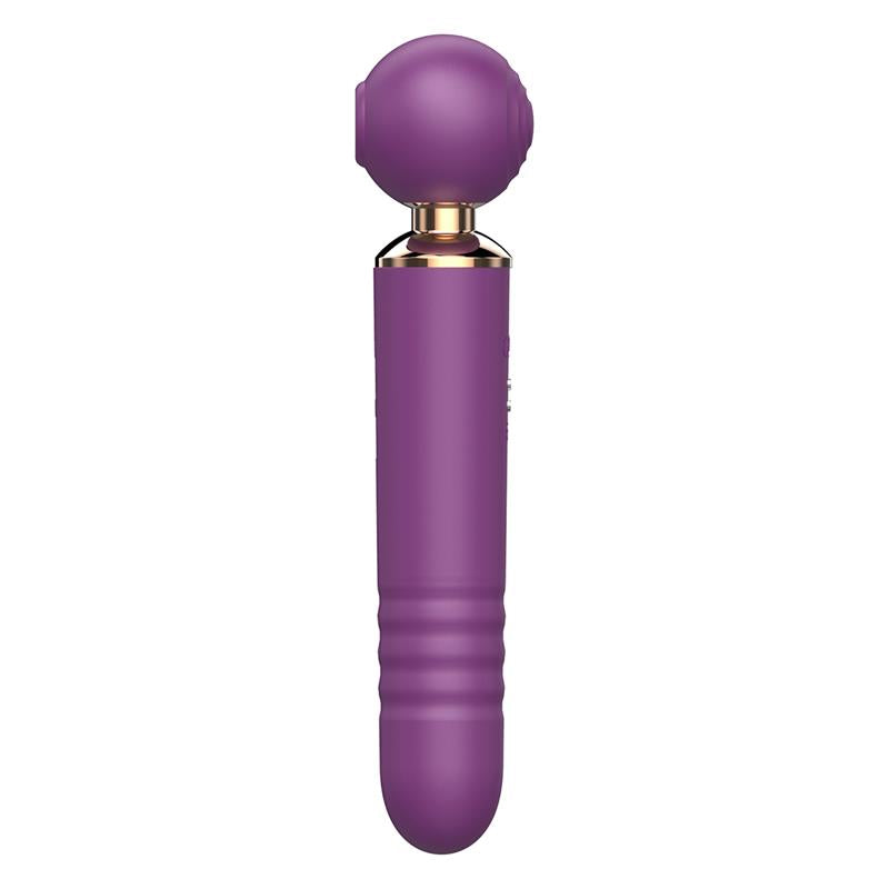 MASSAGADOR COM SUCÇÃO, PULSAÇÃO E IMPULSO ACTION N. 22 ROXO