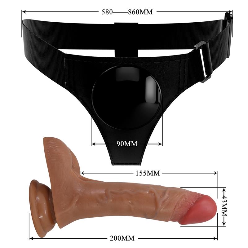 STRAP-ON OHER COM EJACULAÇÃO E VIBRAÇÃO