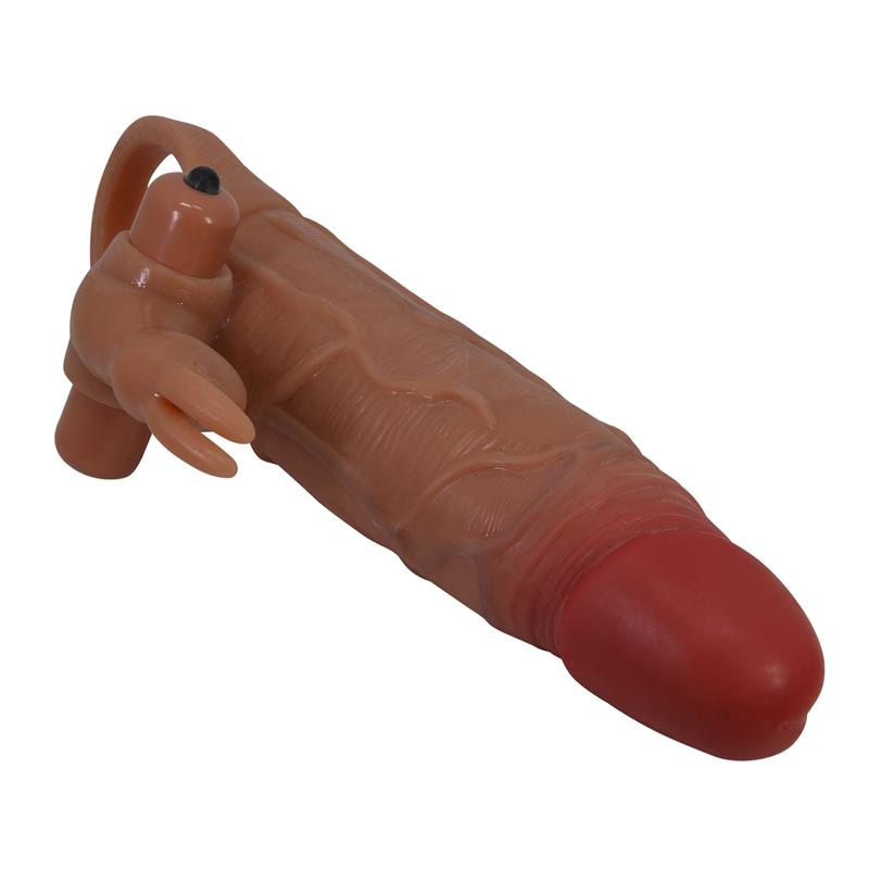 MANGA DE PÉNIS PRETTYLOVE MAN COM VIBRAÇÃO + 5CM