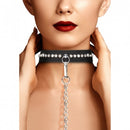 COLEIRA E TRELA DIAMOND STUDDED OUCH!