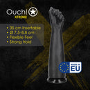 DILDO EM FORMA DE PUNHO FIST OF PLEASURE XL 35 CM PRETO OUCH!