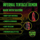 TIRA SNAKE ANAL INFERNAL TENTACLE DEMON 14.8 /37.5 CM VERMELHO/PRETO