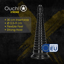 PLUG ANAL TWISTED VORTEX 30 CM PRETO OUCH!