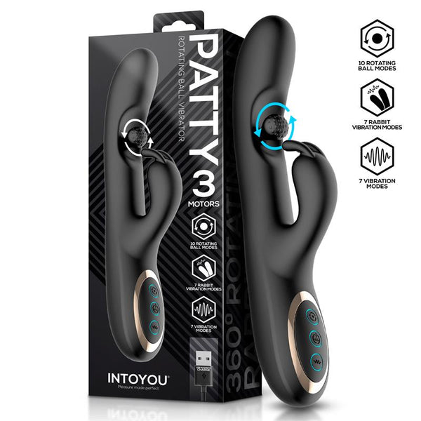 VIBRADOR PATTY COM BOLA ROTATIVA  360º