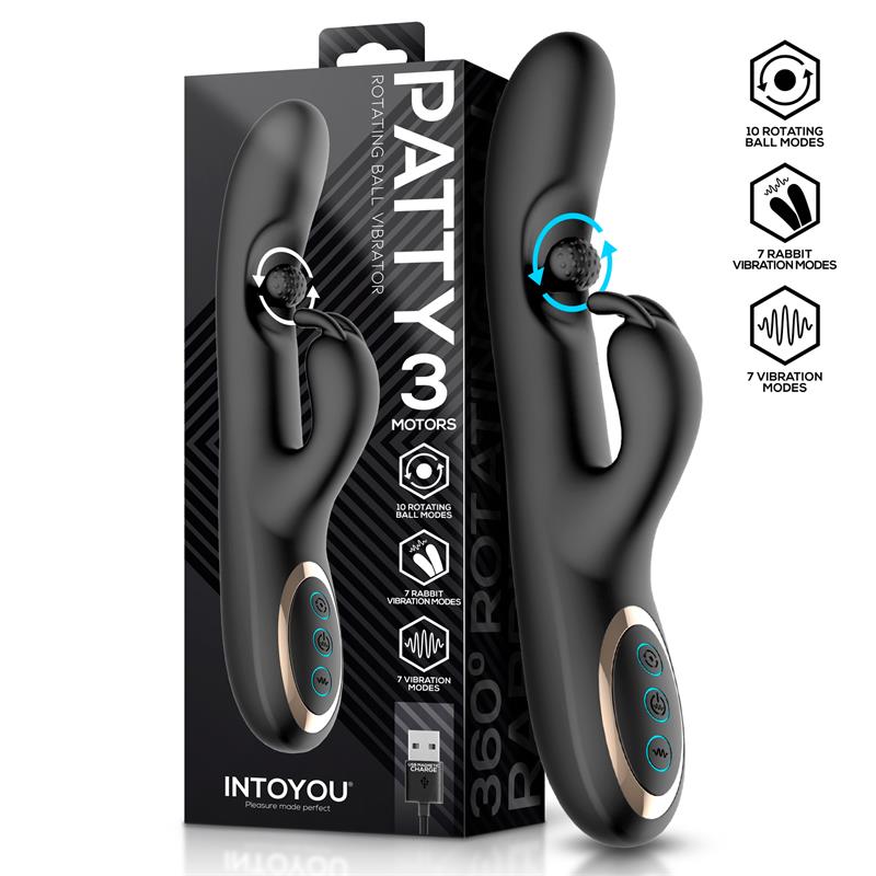 VIBRADOR PATTY COM BOLA ROTATIVA  360º