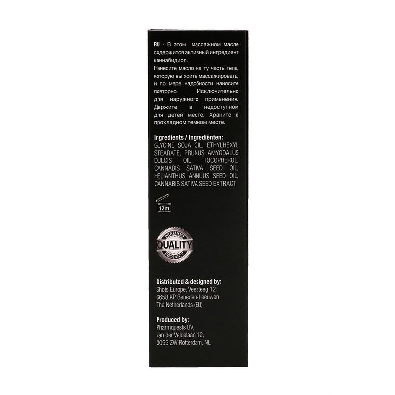 ÓLEO DE MASSAGEM COM CBD CANNABIS 2 FL OZ 50 ML
