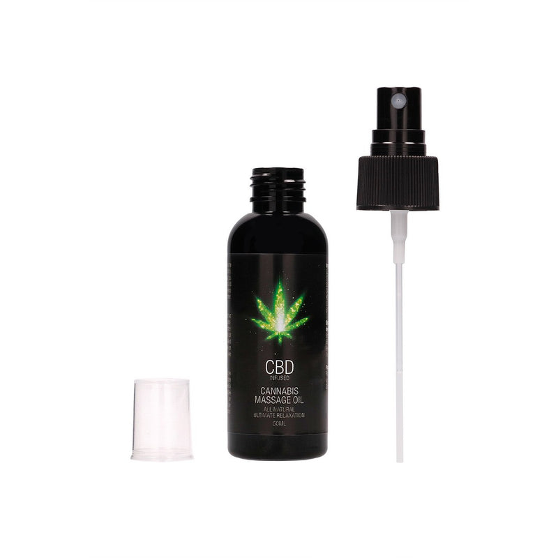 ÓLEO DE MASSAGEM COM CBD CANNABIS 2 FL OZ 50 ML