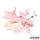 PINÇAS PARA MAMILOS COM POMPOM DE PATINHA