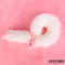 PLUG ANAL EM SILICONE DE CAUDA RAPOZA ROSA